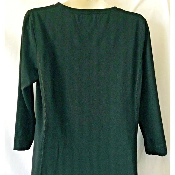 L L Bean Women Jersey Knit Dress 3/4 Sleeves Jersey Princess Cut  Stretch Size S - Picture 4 of 12